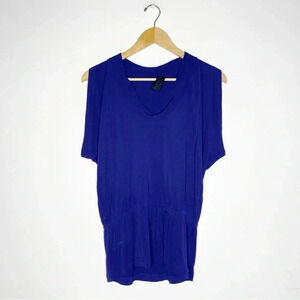 Derek Lam Purple Sleeveless Blouse Dolman Sleeve Size 6